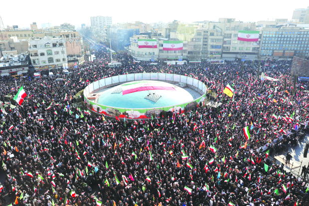 Pro-government rally in Tehran